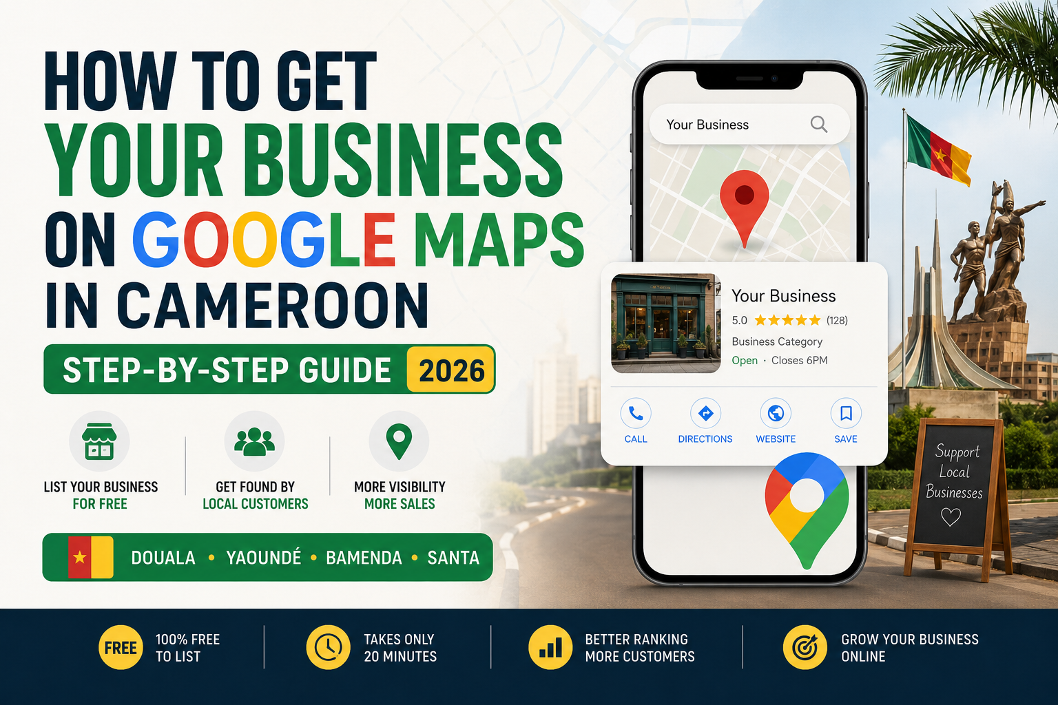 How to Get Your Business on Google Maps in Cameroon (Step-by-Step Guide 2026)